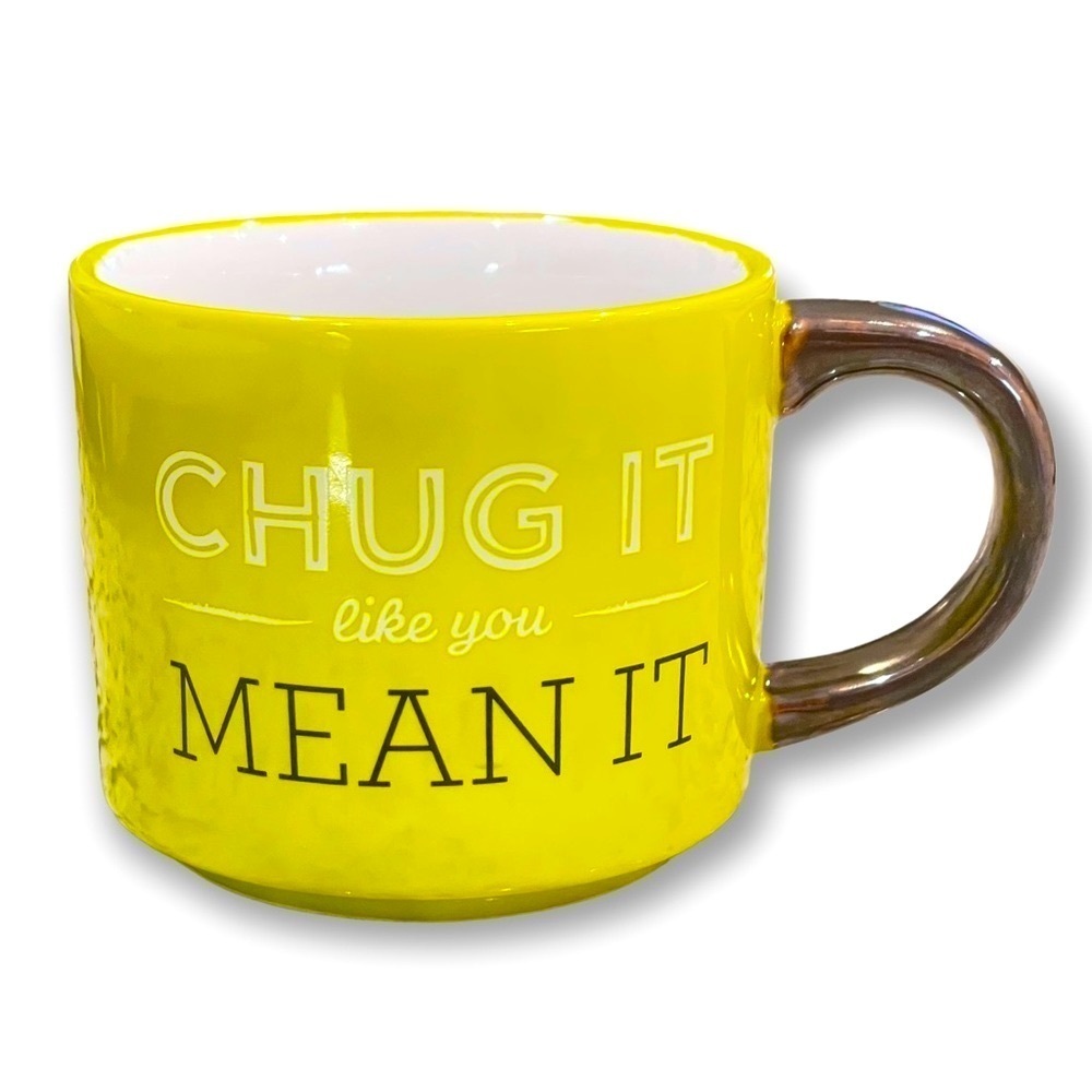 Threshold "Chug It Like You Mean It" Green Coffee Lover Stackable Mug